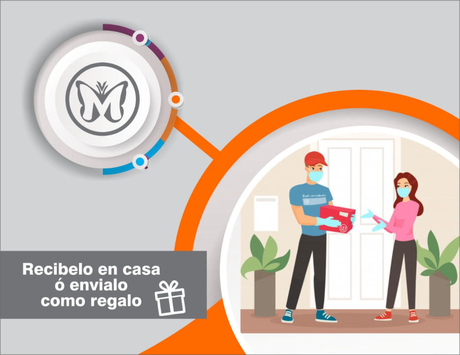 Recíbelo en casa o envíalo como regalo