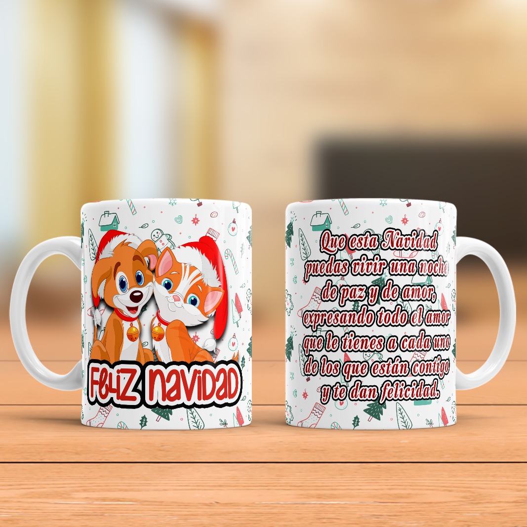 Mug feliz navidad amigos