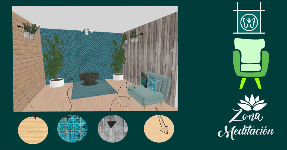 Decoracion de espacio de meditacion