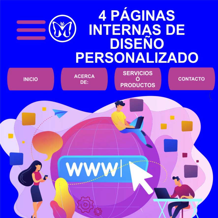 paginas internas en el sitio web